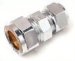 Puserrusliitin suora 12x12 mm kromattu