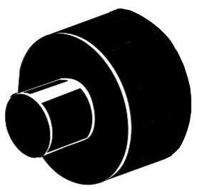 Päätysuoja 110 mm yksiputkinen Rauheat