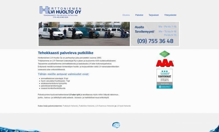 Herttoniemen LVI-Huolto Oy